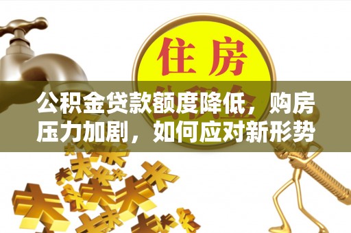 士林公积金贷款额度降低，购房压力加剧，如何应对新形势？
