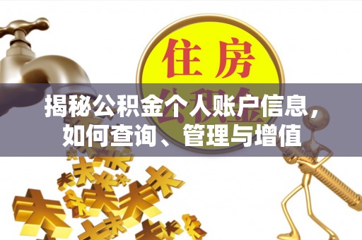 士林揭秘公积金个人账户信息，如何查询、管理与增值
