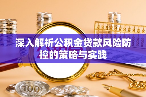 士林深入解析公积金贷款风险防控的策略与实践