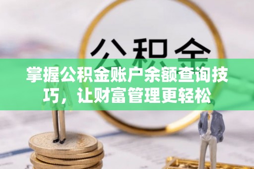 士林掌握公积金账户余额查询技巧，让财富管理更轻松