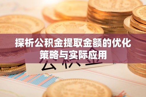 士林探析公积金提取金额的优化策略与实际应用