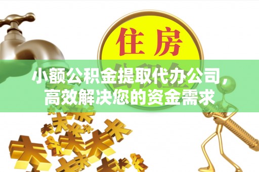 士林小额公积金提取代办公司，高效解决您的资金需求