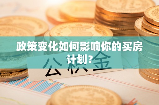 士林政策变化如何影响你的买房计划？