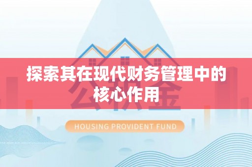 士林探索其在现代财务管理中的核心作用
