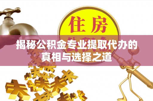 士林揭秘公积金专业提取代办的真相与选择之道