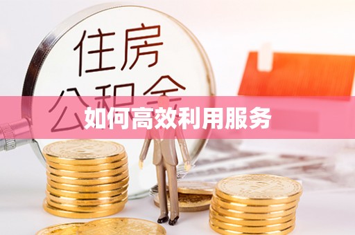 士林如何高效利用服务