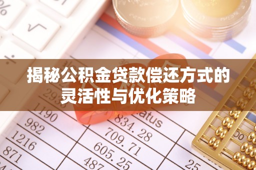 士林揭秘公积金贷款偿还方式的灵活性与优化策略