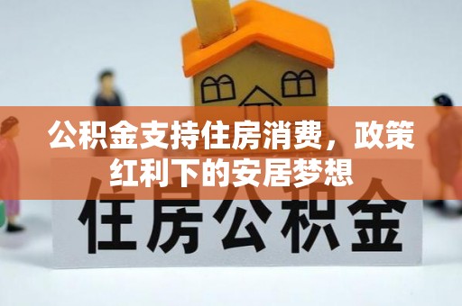 士林公积金支持住房消费，政策红利下的安居梦想