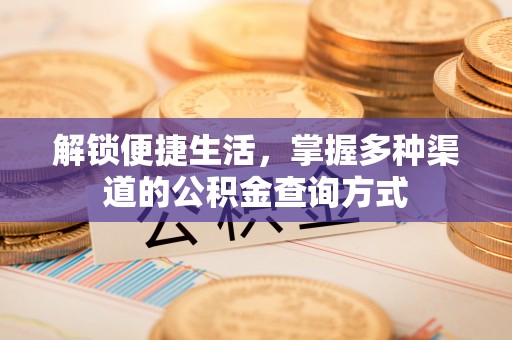 士林解锁便捷生活，掌握多种渠道的公积金查询方式