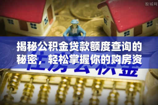 士林揭秘公积金贷款额度查询的秘密，轻松掌握你的购房资金