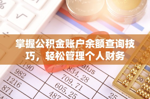 士林掌握公积金账户余额查询技巧，轻松管理个人财务