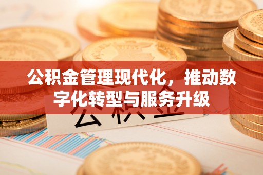 士林公积金管理现代化，推动数字化转型与服务升级