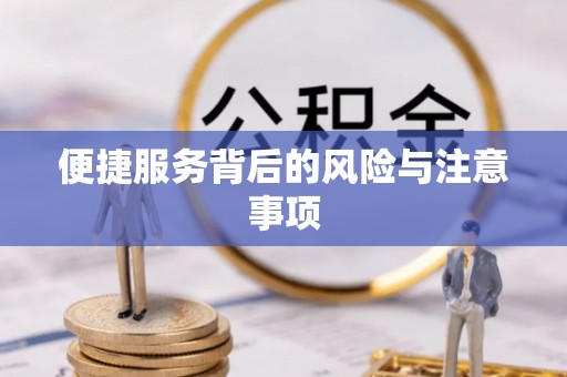 士林便捷服务背后的风险与注意事项